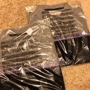 Men’s Banana Republic  organic cotton pique polo lot gray and black size M